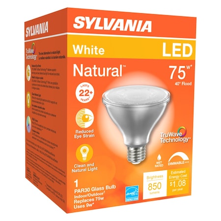 Sylvania Sylvania Natural PAR30 E26 (Medium) LED Bulb White 75 Watt Equivalence 1 pk 40916